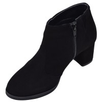 Profil intérieur des low boots femme Mella Italie 2519 avec fermeture éclair latérale.