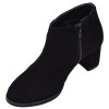 Profil intérieur des low boots femme Mella Italie 2519 avec fermeture éclair latérale.