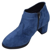 Profil intérieur des low boots femme Mella Italie 2519 avec fermeture éclair latérale.