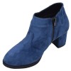 Profil intérieur des low boots femme Mella Italie 2519 avec fermeture éclair latérale.