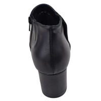Vue arrière des low boots femme Mella Italie 2519 avec talon bloc de 5,5 cm.
