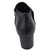 Vue arrière des low boots femme Mella Italie 2519 avec talon bloc de 5,5 cm.