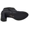 Semelle extérieure en caoutchouc des low boots femme Mella Italie 2519 en cuir noir.