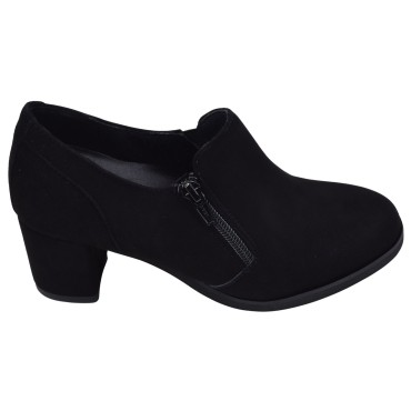 Profil extérieur des low boots Mella Italie 2396 avec fermeture éclair