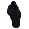 Vue arrière des low boots femme en daim noir Mella Italie 2396
