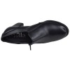 Vue de dessus des low boots Mella Italie 2396 en cuir noir