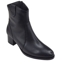 Bottines femme cuir noir Piesanto 265449 petites pointures 33 34