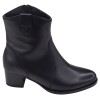 Bottine Piesanto 265449 en cuir lisse noir vue de profil