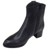 Bottines cuir noir Piesanto 265449 avec fermeture zippée