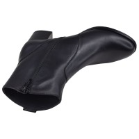 Bottines Piesanto 265449 cuir noir vue de dessus avec zip