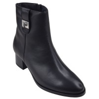 Bottines cuir noir femme Piesanto 265443 petites pointures 33 34
