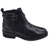 Bottine femme Piesanto 265348 cuir noir à brides croisées