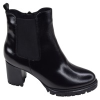 Bottine Piesanto 195432 cuir noir brillant talon 6,5 cm