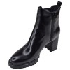 Bottine cuir noir Piesanto 195432 fermeture zip intérieur