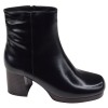 Bottine cuir noir Piesanto 235503 bout carré talon 6,5 cm