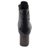 Bottine Piesanto 235503 vue arrière talon effet bois marron