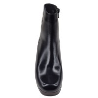 Bottine femme cuir noir Piesanto 235503 vue de face bout carré