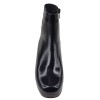 Bottine femme cuir noir Piesanto 235503 vue de face bout carré