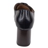 Derbies Piesanto 235491 noir – talon effet bois marron vue arrière