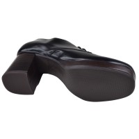 Semelle antidérapante derby femme Piesanto 235491 cuir noir – vue dessous