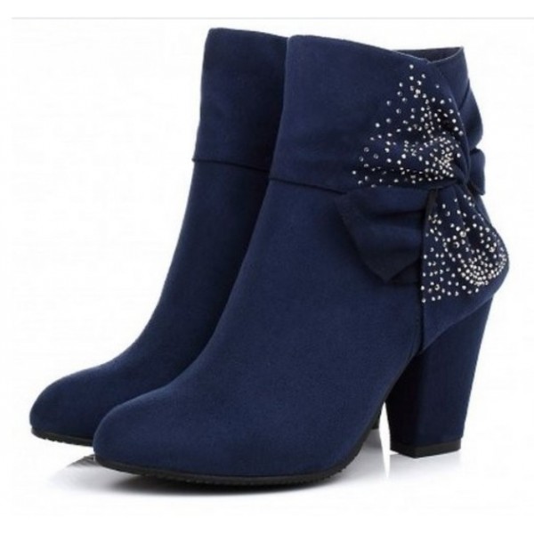 bottines bleues